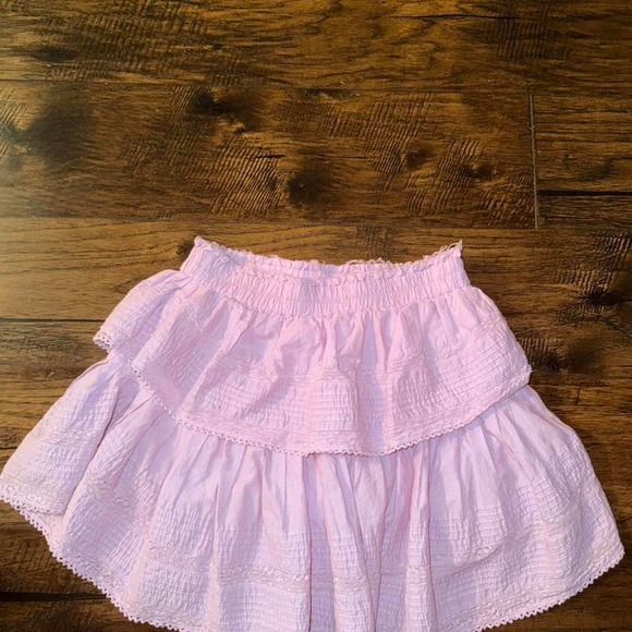 Loveshackfancy Ruffle Mini Skirt Wisteria Purple NWOT XS - Picture 2 of 5